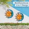 Glitzhome® 36.25" Metal Sun & Moon Garden Stake or Wall Décor